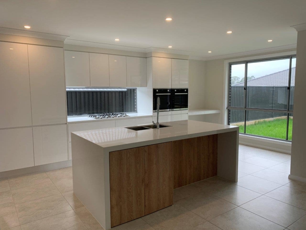 Kitchen island benchtop detail